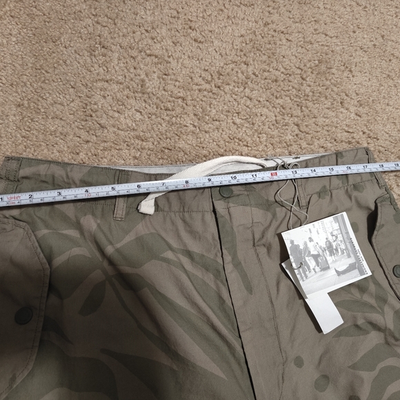 Engineered Garments Army Over Pant Made in USA Leaf Print Khaki - Picture 8 of 11